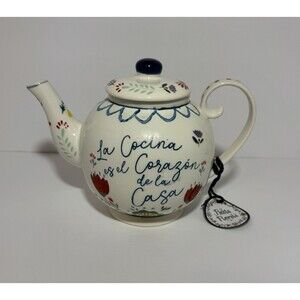 Teapot " La Cocina es el Corazon de la Casa " By Taco Tuesday New with tags